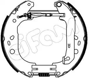 Cifam ford гальмівні колодки барабан kit premounted focus ii 04- 151229 CIFAM