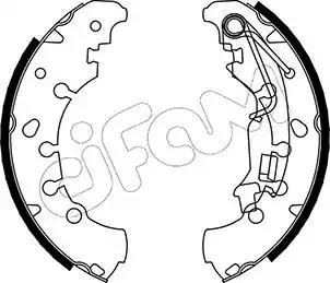 Комплект гальмівних колодок 153092 CIFAM