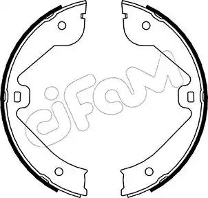 Cifam vw комплект барабанних колодок touareg 7la 7l6 7l7 2.5 r5 tdi 03-10... 153244 CIFAM