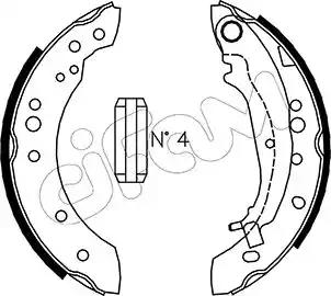 Cifam mitsubishi гальмівні колодки задн. colt vi 1.5 04-12 smart forfour 454 1.5... 153266 CIFAM