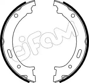 Комплект гальмівних колодок, стоянкове гальмо 153361 CIFAM