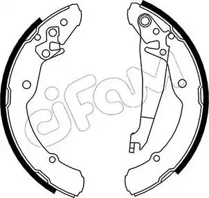 Cifam skoda комплект барабанних колодок octavia i 1u2 1.9 tdi 05-10 vw... 153379 CIFAM