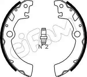 Комплект тормозных колодок 153400 CIFAM