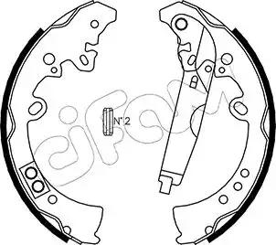 Cifam toyota комплект барабанних колодок fortuner n15 n16 2.4 d gun165 15-... 153445 CIFAM