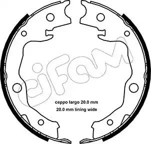 Cifam nissan комплект барабанних колодок juke f15 1.6 cvtc 14-19 qashqai i... 153450 CIFAM
