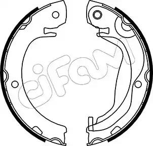 Cifam toyota комплект барабанних колодок corolla verso zer zze12 r1 1.4... 153453 CIFAM