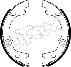 Комплект гальмівних колодок, стоянкове гальмо 153505 CIFAM