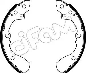 Cifam kia комплект барабанних колодок rio i ліфтбек dc 1.5 16v 00-05 153506 CIFAM
