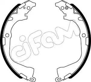 Cifam vw комплект барабанних колодок amarok 2ha 2hb s1b s6b s7a s7b agd 2.0... 153529 CIFAM