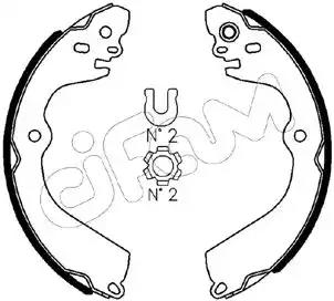 Комплект гальмівних колодок 153610 CIFAM