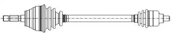 Cifam renault піввісь прав з abs l=746mm 23/23 зуб. megane i ba0/1 1.8 01-03 megane i... 655595 CIFAM