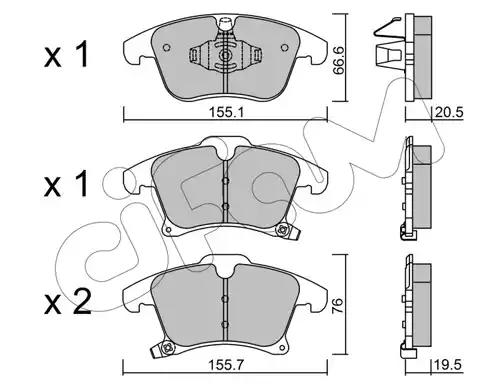 Cifam ford колодки гальм. передн. mondeo galaxy s-max 14- 82210390 CIFAM