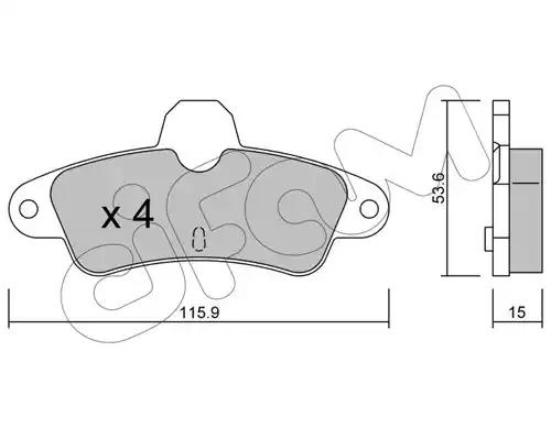 Cifam тормозные колодки задн. без датч. ford mondeo -00 cougar 98- 8221430 CIFAM