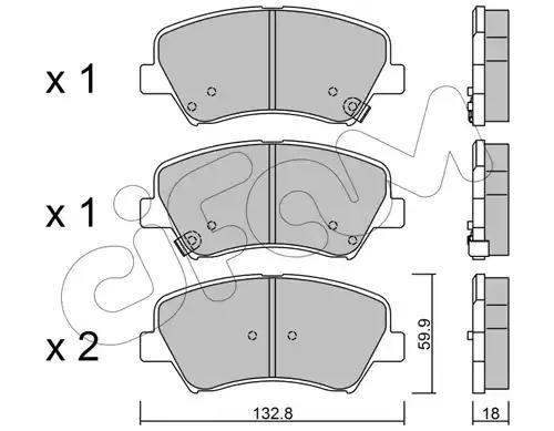 Гальмівні колодки пер. ceed/cerato/elantra/equus/i30 09-21 8229440 CIFAM