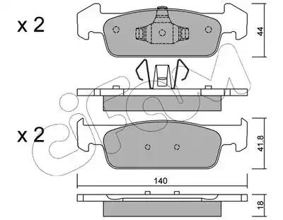 Гальмівні колодки пер. logan ii/sandero ii 12- ate 8229751 CIFAM
