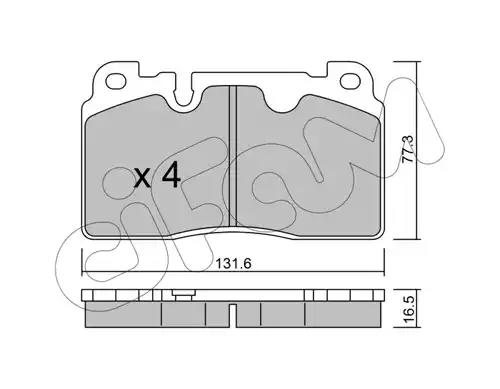 Cifam  гальмівні колод. передн. audi q5 12- 8229790 CIFAM