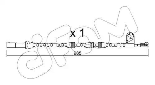 Cifam датчик зносу гальмівних накладок bmw x5 10- SU309 CIFAM