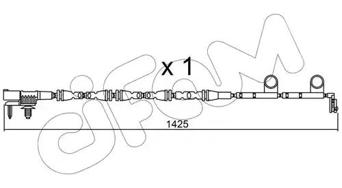 Датчик abs пер. range rover iv 12-/range rover sport 13- SU316 CIFAM