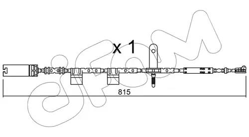 Конт. попер. сигналу, знос гальм. накл. SU324 CIFAM