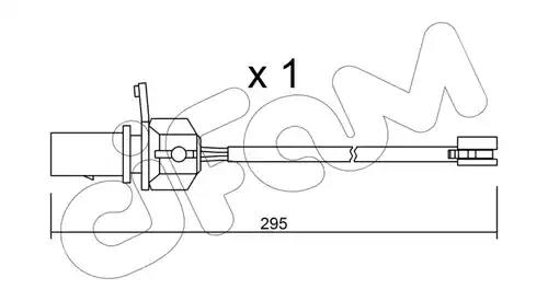 Cifam porsche датчик гальм. колод. macan -18 SU331 CIFAM