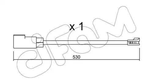 Cifam ford датчик зносу гальм. колод. transit 16- SU340 CIFAM