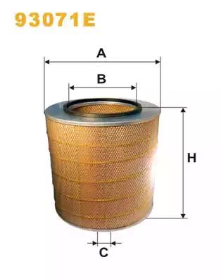 - фільтруючий елемент x368 volvo 7700 8300 8500 8700 9300 9400 9700 9900 b10 b12... 93071E WIX FILTERS