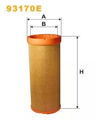 Фільтр повітряний 93170E WIX FILTERS