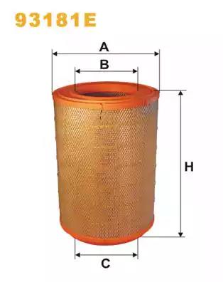 Повітряний фільтр 93181E WIX FILTERS