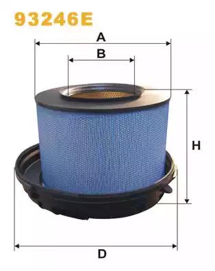 Фільтр повітряний 93246E WIX FILTERS