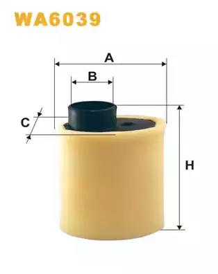 Повітряний фільтр WA6039 WIX FILTERS