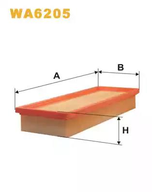 Повітряний фільтр WA6205 WIX FILTERS