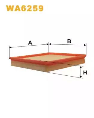 Повітряний фільтр WA6259 WIX FILTERS