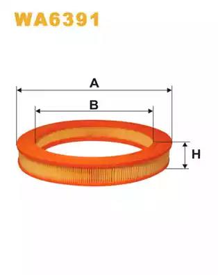 Фільтр повітряний WA6391 WIX FILTERS