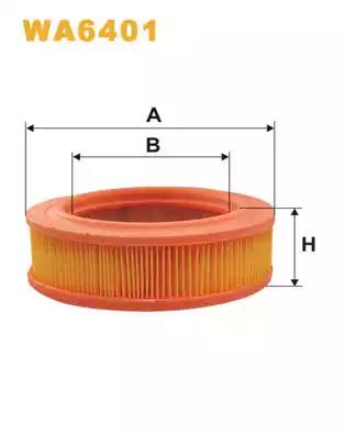 Фільтр повітряний WA6401 WIX FILTERS