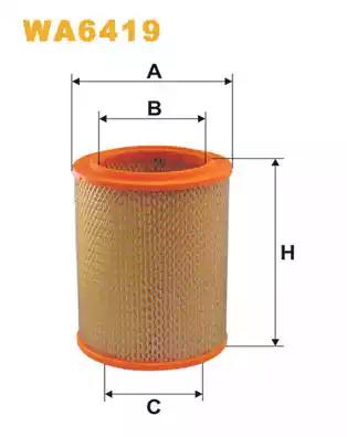 Фільтр повітряний WA6419 WIX FILTERS