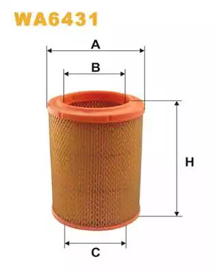 Фільтр повітряний WA6431 WIX FILTERS