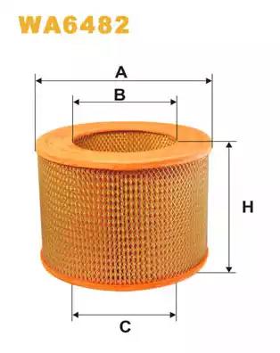 Фільтр повітряний WA6482 WIX FILTERS