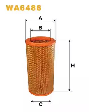 Фільтр повітряний WA6486 WIX FILTERS