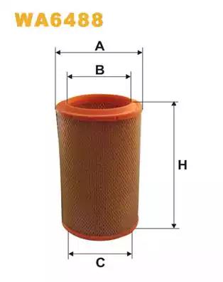 Повітряний фільтр WA6488 WIX FILTERS