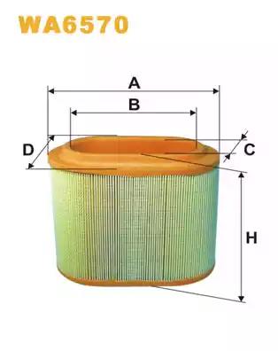 Повітряний фільтр WA6570 WIX FILTERS