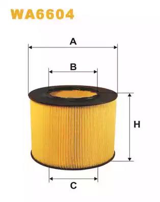 Фільтр повітряний WA6604 WIX FILTERS