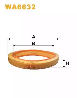Фільтр повітряний WA6632 WIX FILTERS