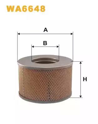 Фільтр повітряний WA6648 WIX FILTERS