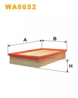 Повітряний фільтр WA6652 WIX FILTERS