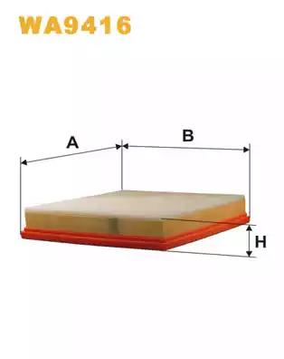Фільтр повітряний WA9416 WIX FILTERS