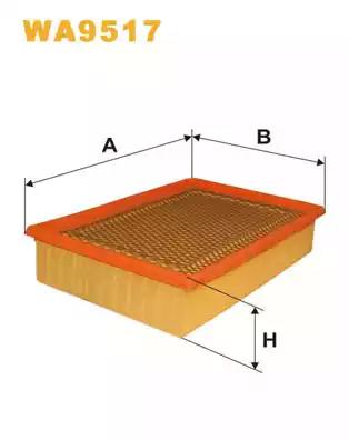 Фільтр повітряний WA9517 WIX FILTERS