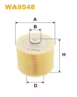 Фільтр повітряний WA9548 WIX FILTERS