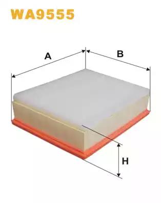 Фільтр повітряний WA9555 WIX FILTERS