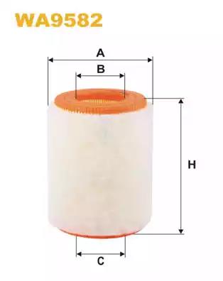 Фільтр повітряний WA9582 WIX FILTERS