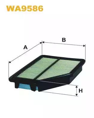 Фільтр повітряний WA9586 WIX FILTERS